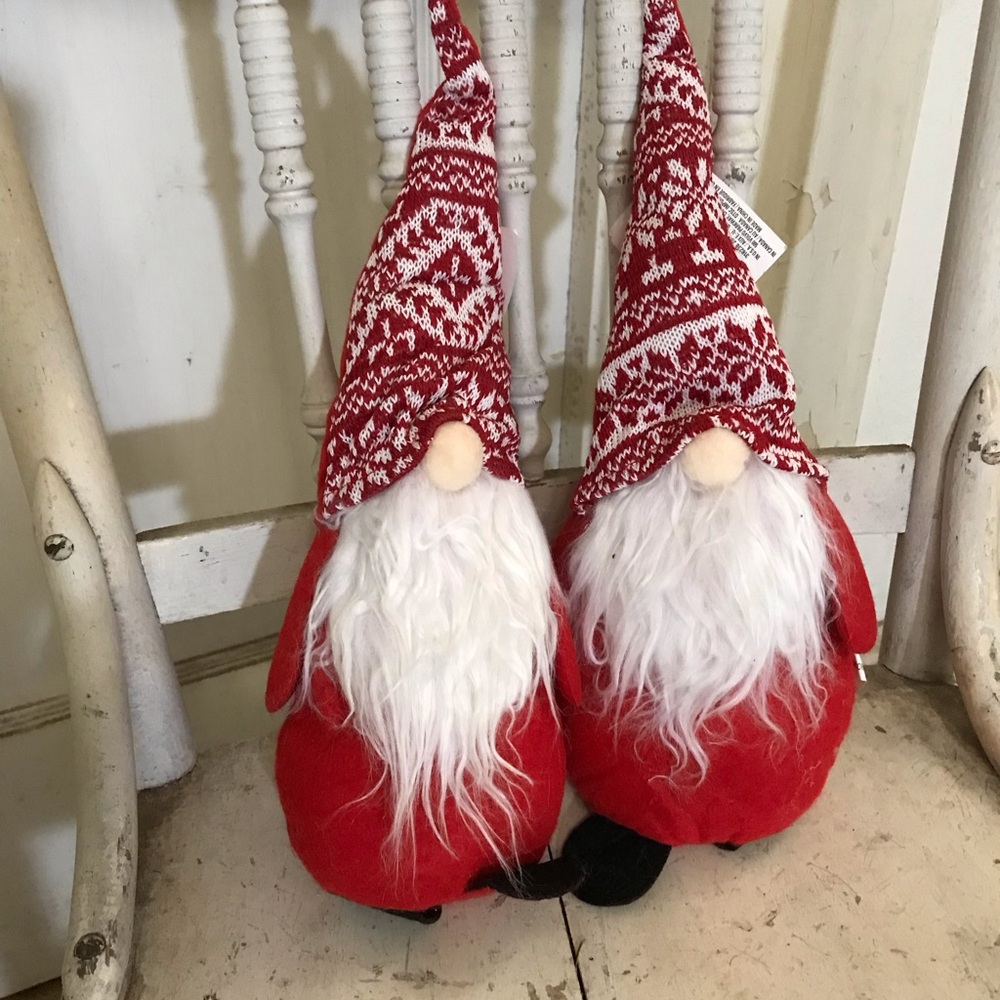 2 Red Weighted Gnomes NWT